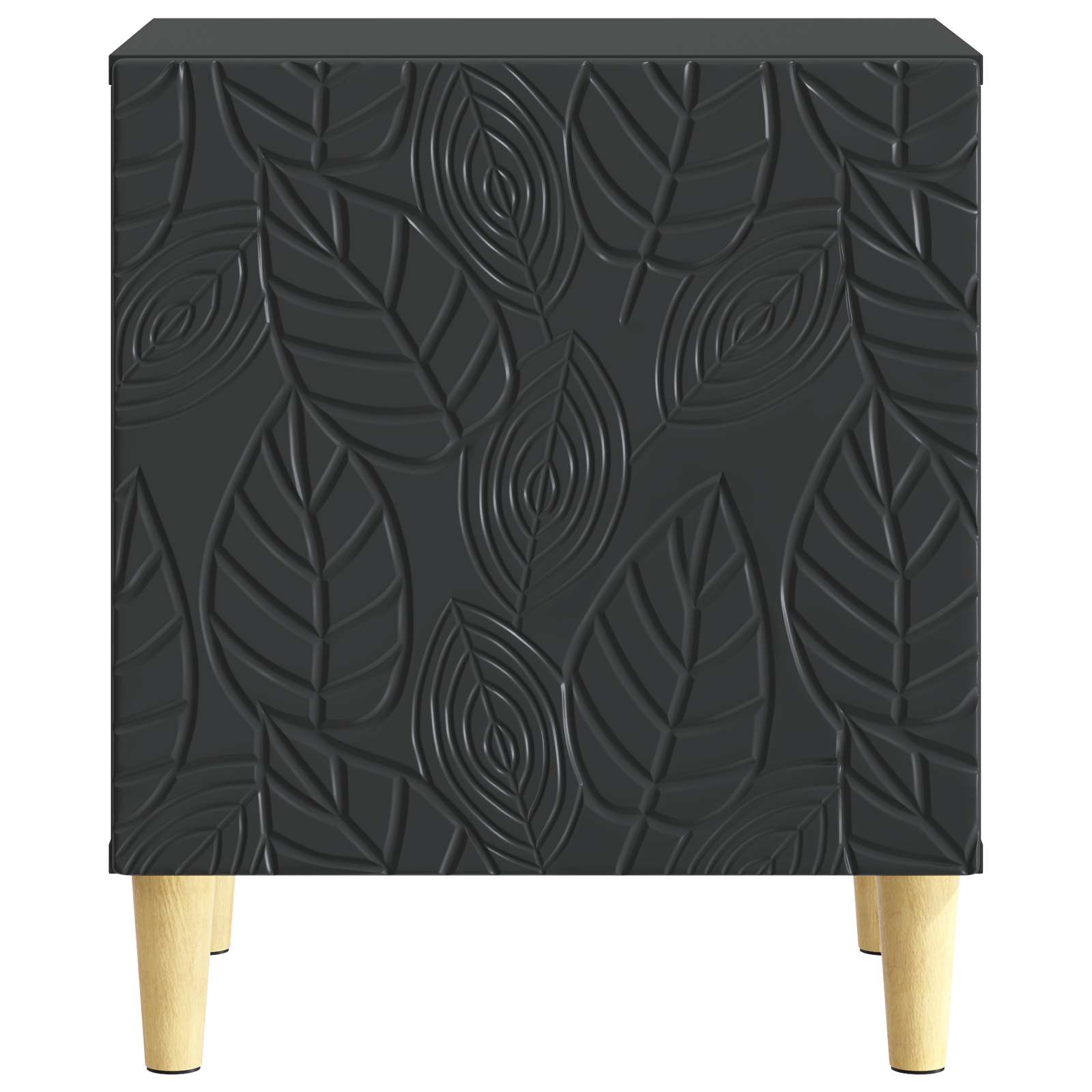 Nachttisch Schwarz 43 x 34,5 x 50 cm Holzwerkstoff
