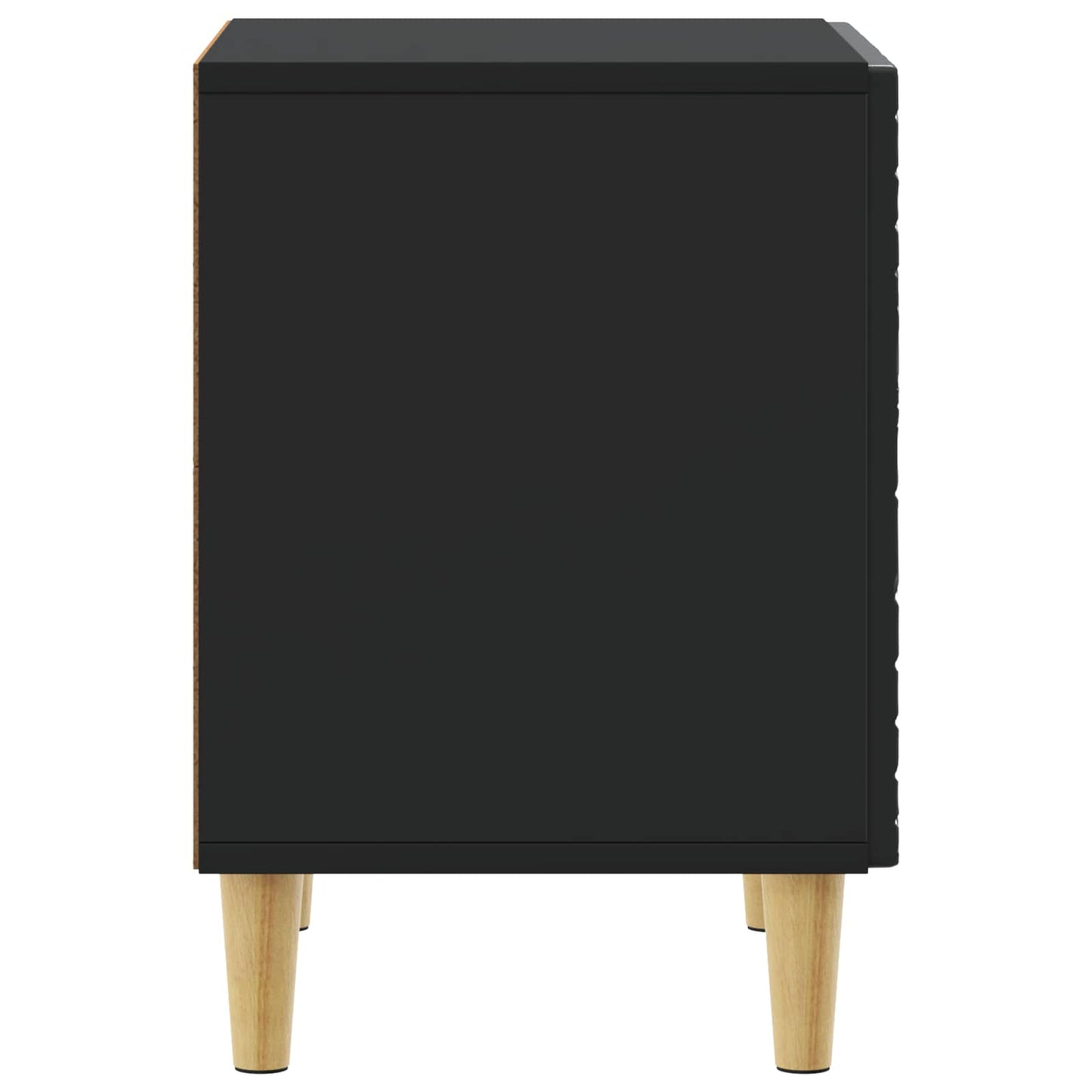 Nachttisch 2 Stk. Schwarz 43 x 34,5 x 50 cm Holzwerkstoff