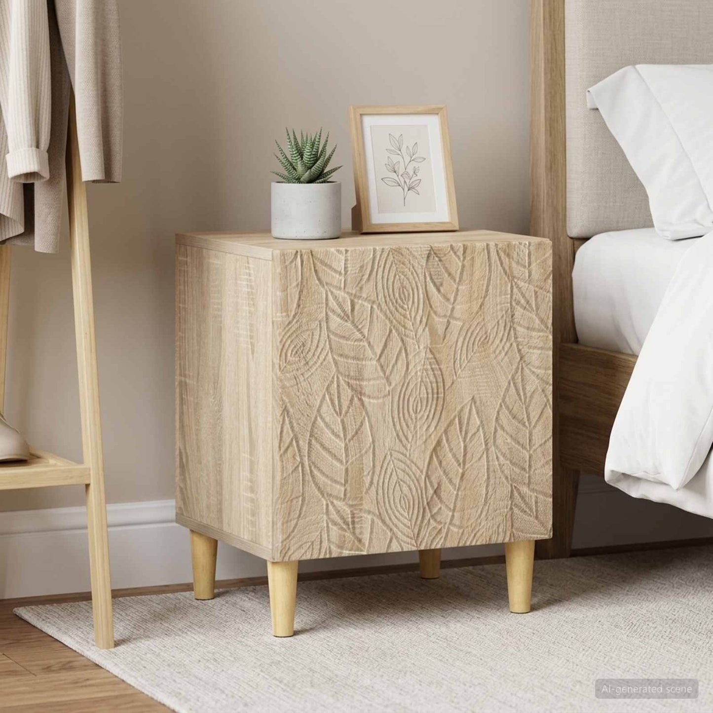 Nachttisch 2 Stk. Sonoma-Eiche 43 x 34,5 x 50 cm Holzwerkstoff