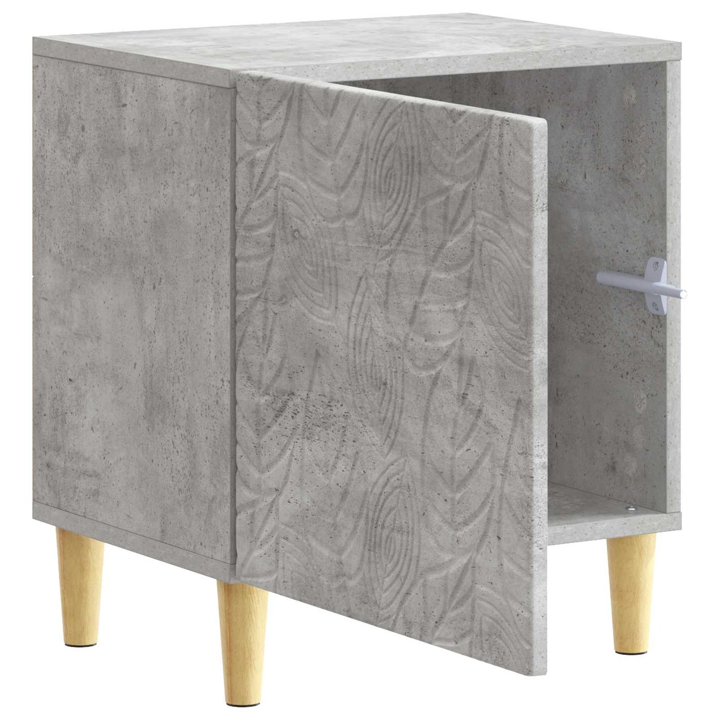 Nachttisch Betongrau 43 x 34,5 x 50 cm Holzwerkstoff