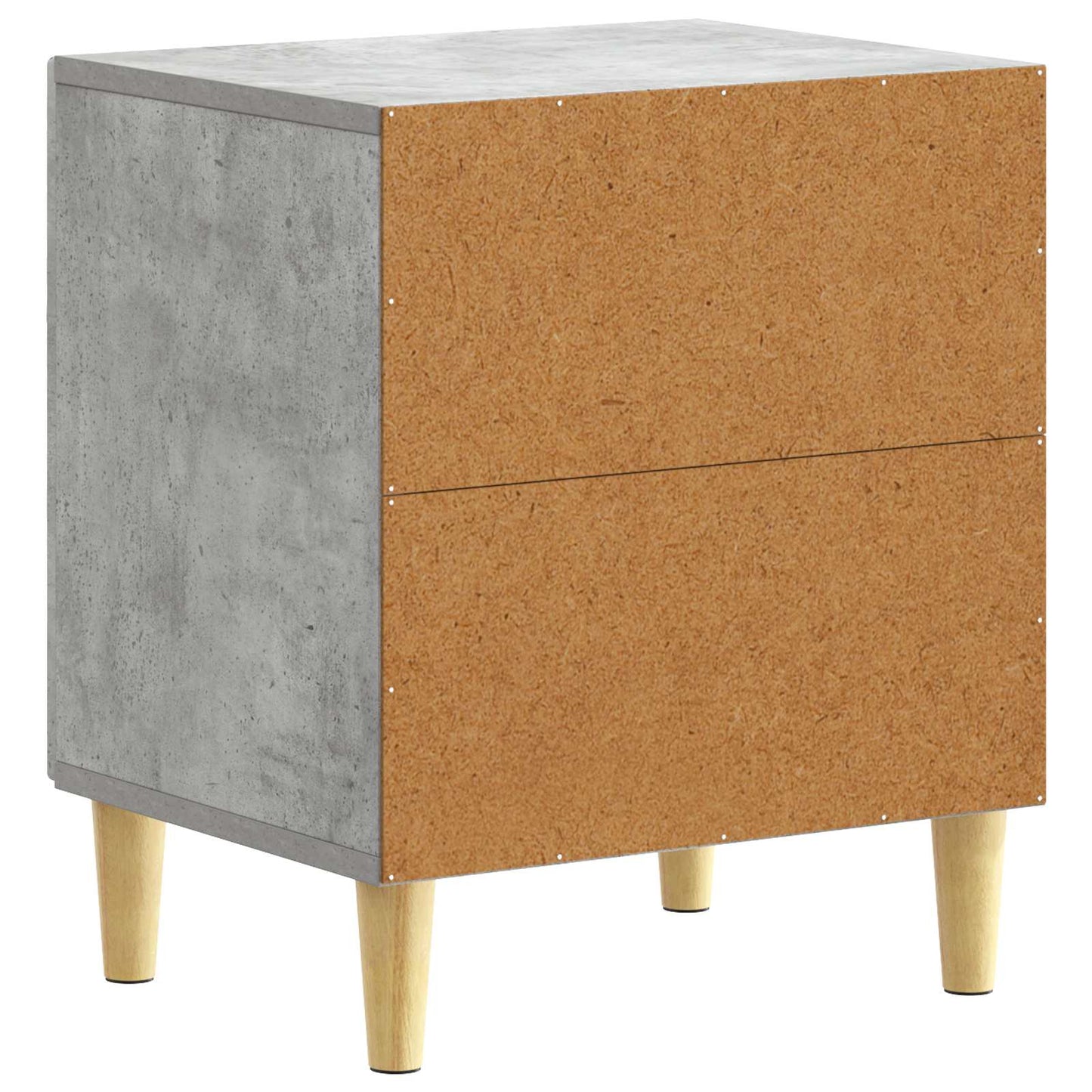 Nachttisch 2 Stk. Betongrau 43 x 34,5 x 50 cm Holzwerkstoff