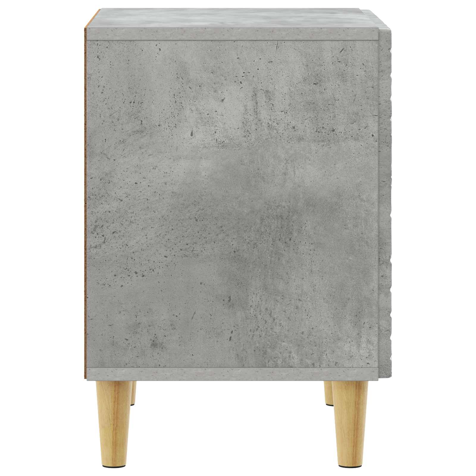 Nachttisch 2 Stk. Betongrau 43 x 34,5 x 50 cm Holzwerkstoff