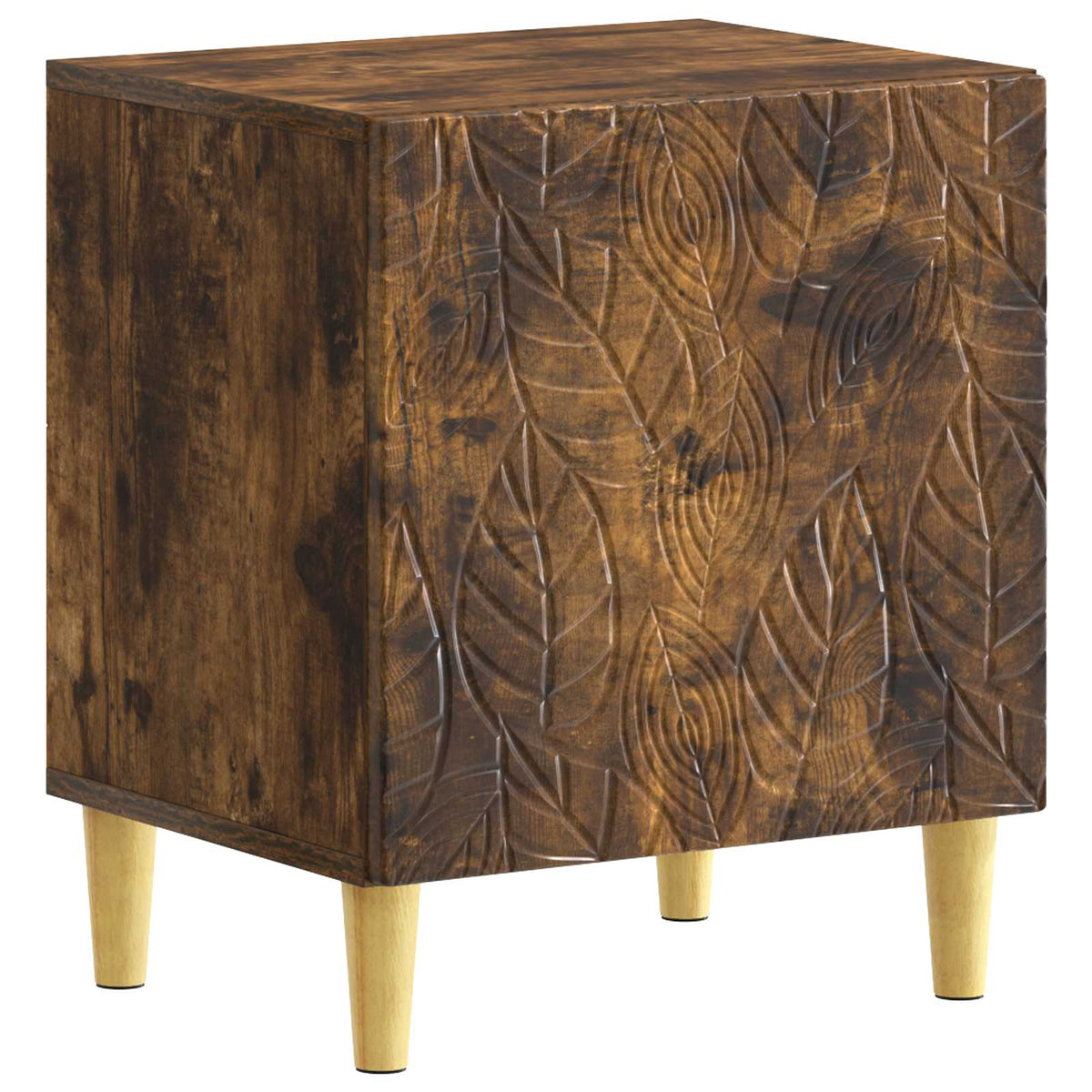 Nachttisch 2 Stk. Räuchereiche 43 x 34,5 x 50 cm Holzwerkstoff
