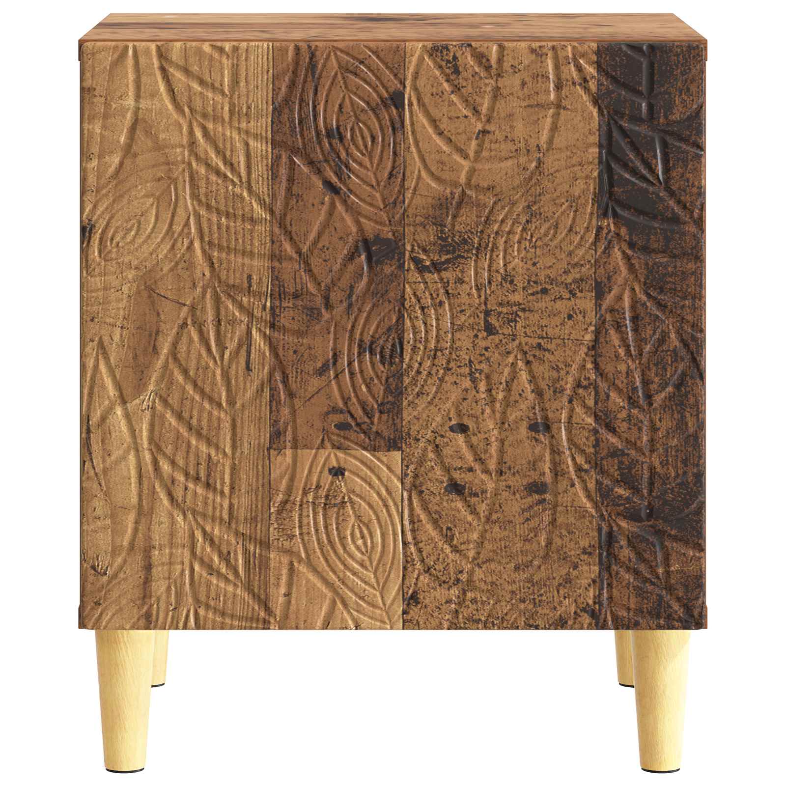 Nachttisch 2 Stk. Altholz 43 x 34,5 x 50 cm Holzwerkstoff