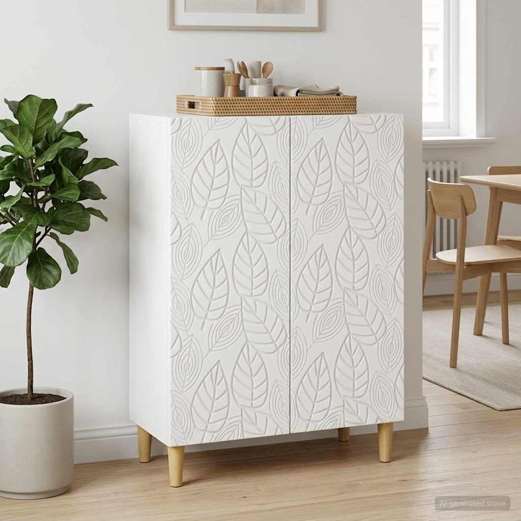 Sideboard Weiß 66 x 34,5 x 90 cm Holzwerkstoff