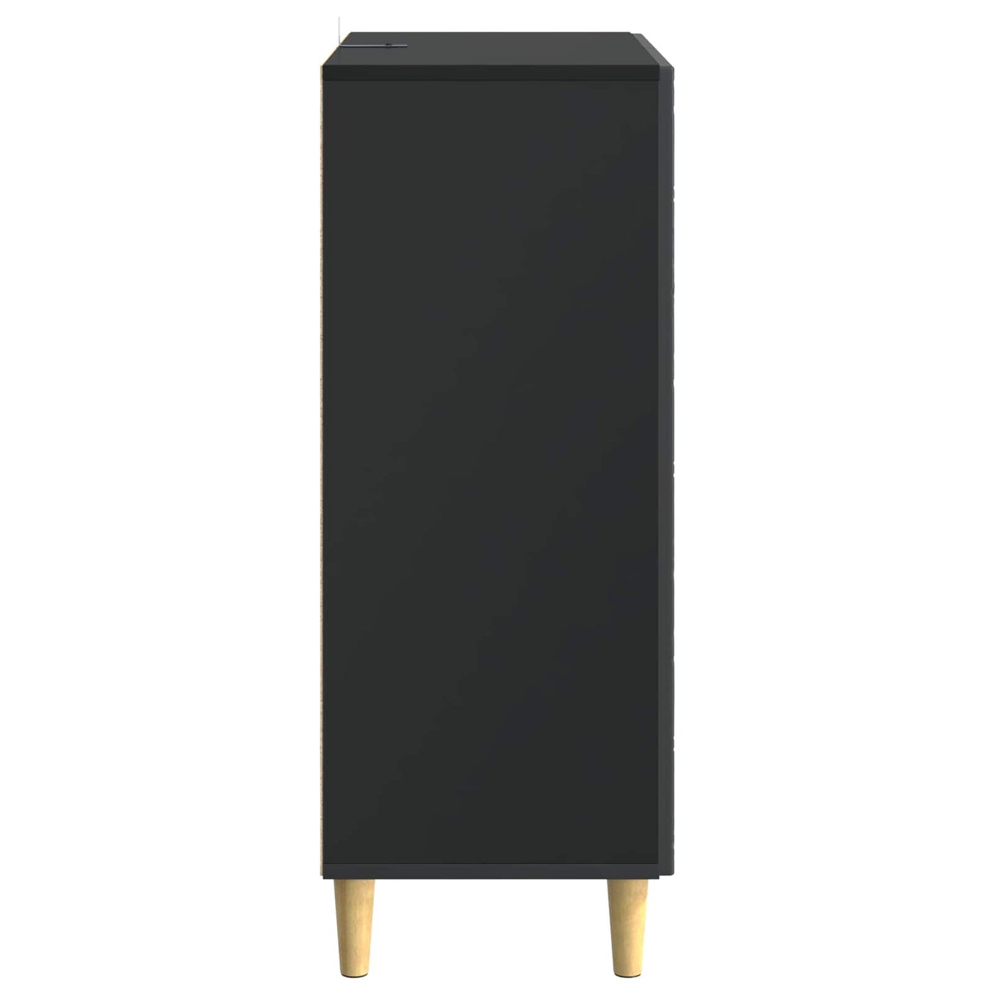 Sideboard Schwarz 66 x 34,5 x 90 cm Holzwerkstoff