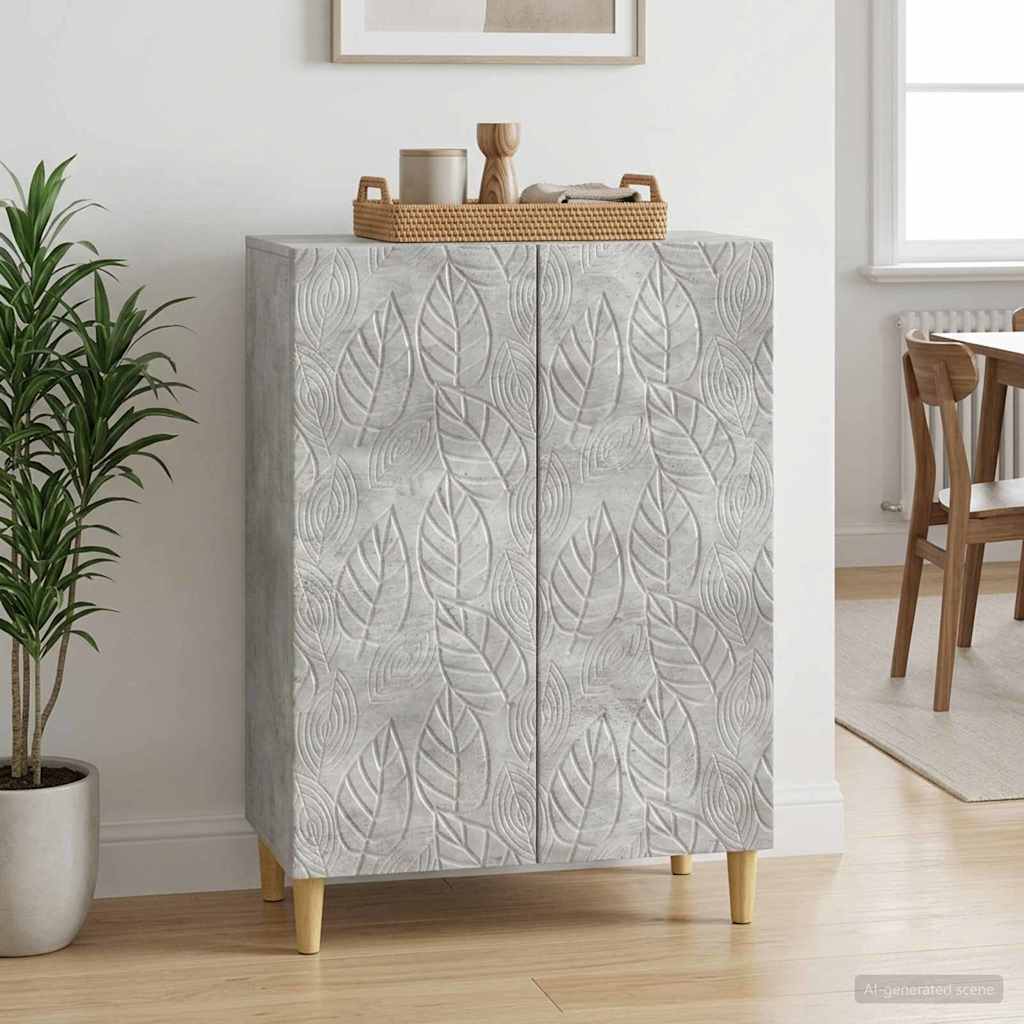Sideboard Betongrau 66 x 34,5 x 90 cm Holzwerkstoff