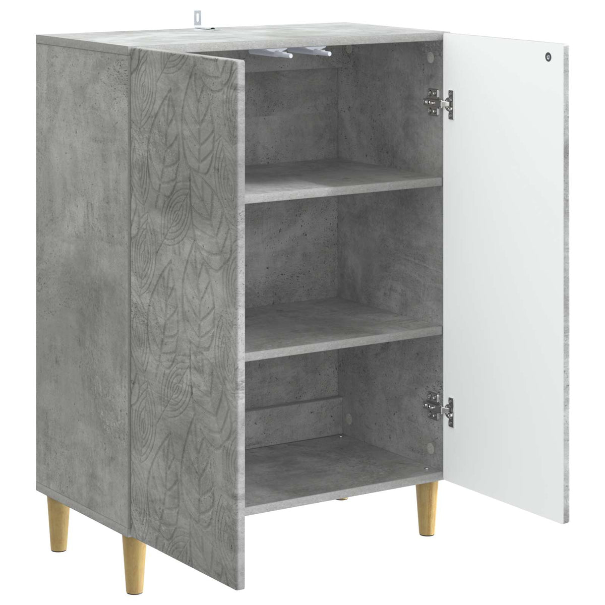 Sideboard Betongrau 66 x 34,5 x 90 cm Holzwerkstoff