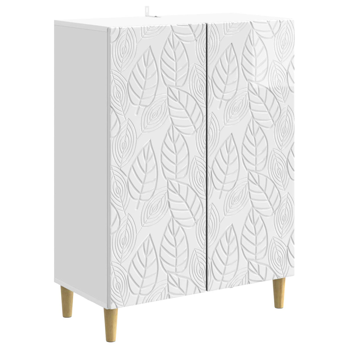 Sideboard Hochglanz Weiß 66 x 34,5 x 90 cm Holzwerkstoff