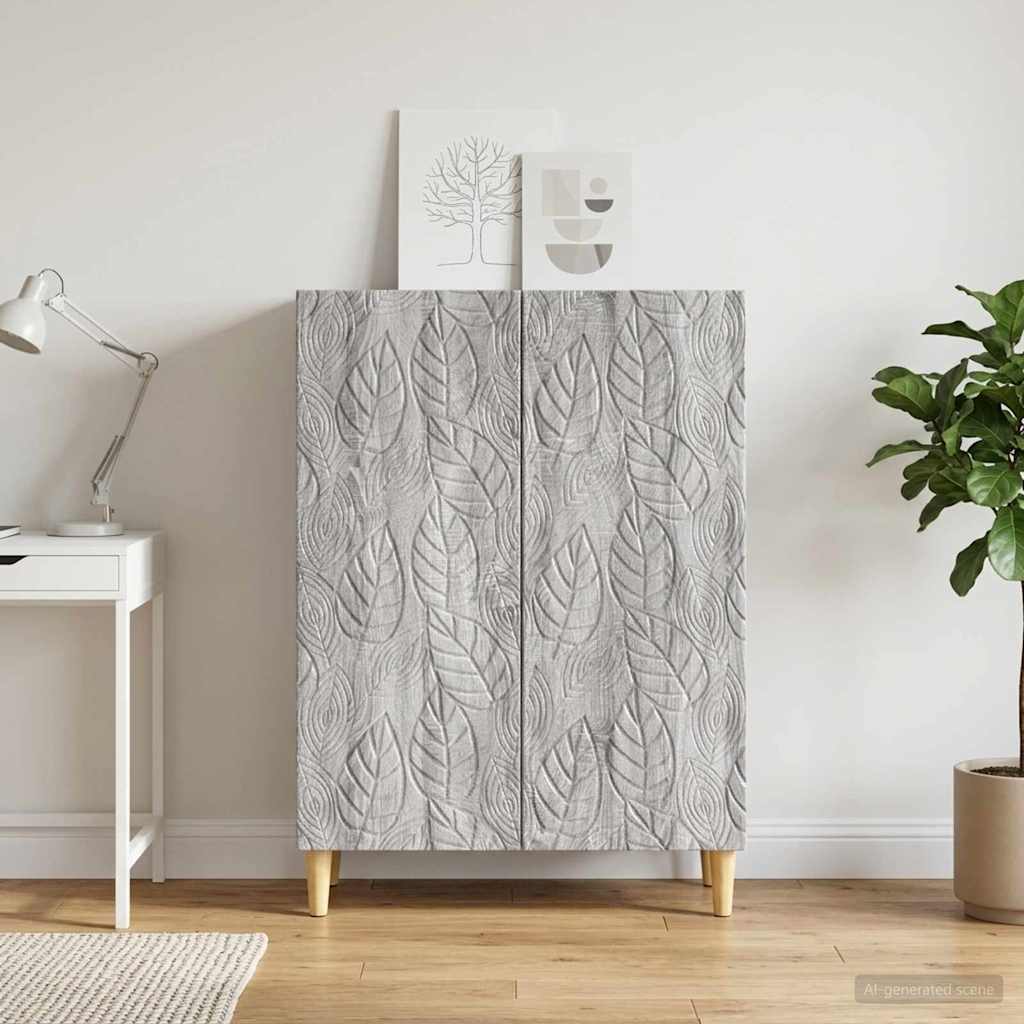 Sideboard Grau Sonoma 66 x 34,5 x 90 cm Holzwerkstoff