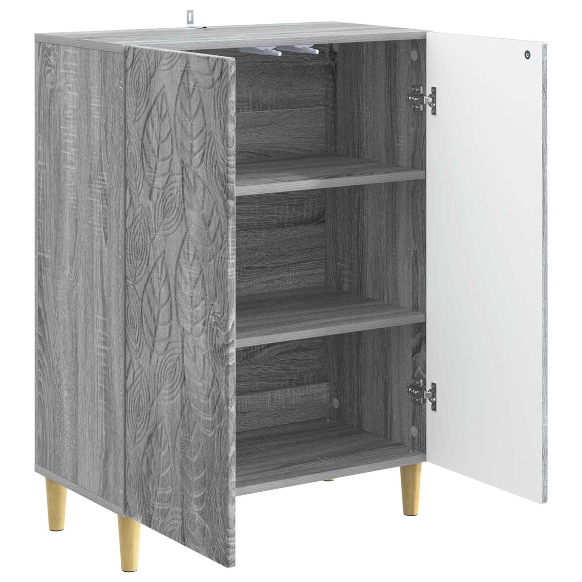 Sideboard Grau Sonoma 66 x 34,5 x 90 cm Holzwerkstoff