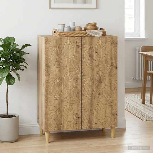 Sideboard Artisan-Eiche 66 x 34,5 x 90 cm Holzwerkstoff