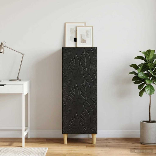 Sideboard Schwarz 33 x 34,5 x 90 cm Holzwerkstoff