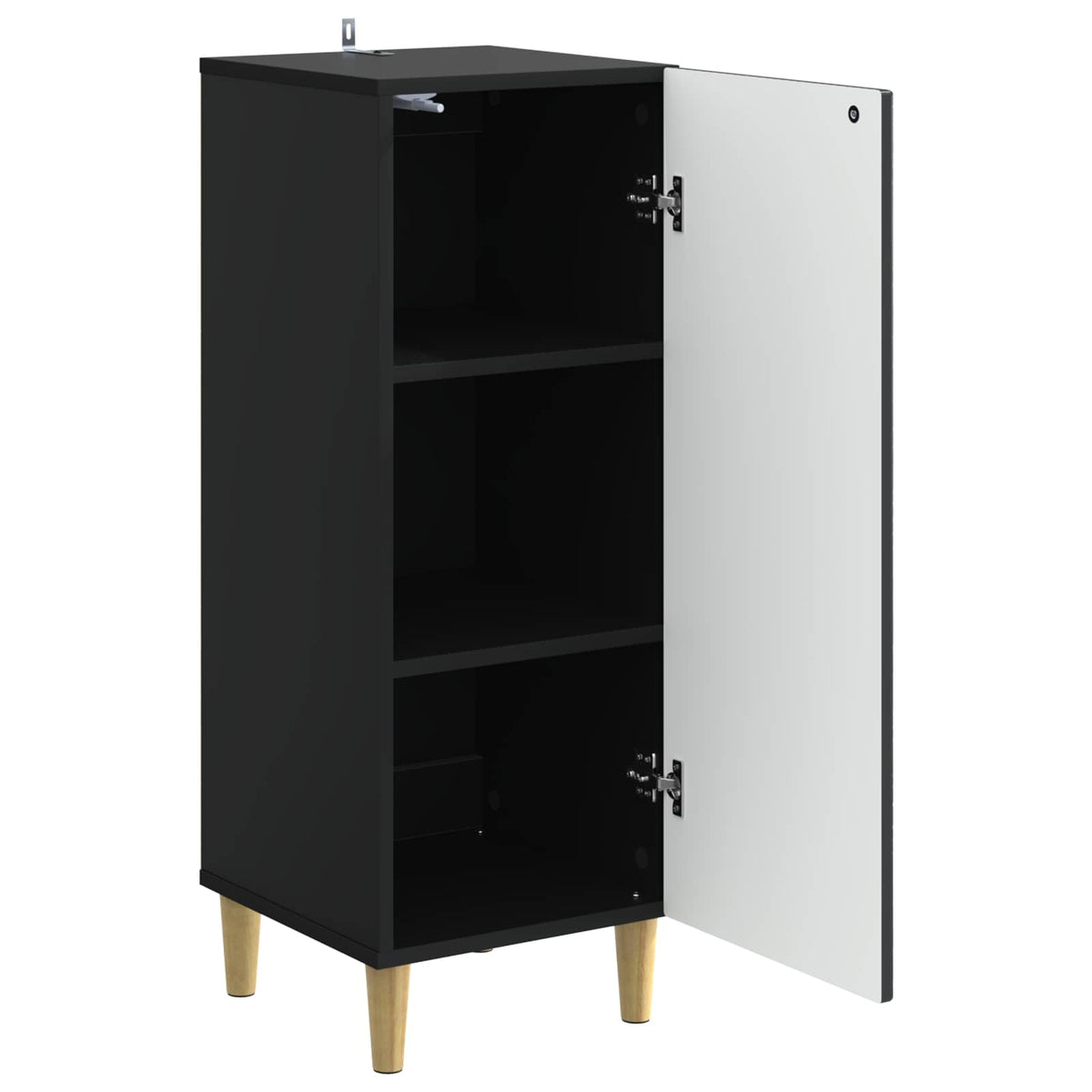 Sideboard Schwarz 33 x 34,5 x 90 cm Holzwerkstoff