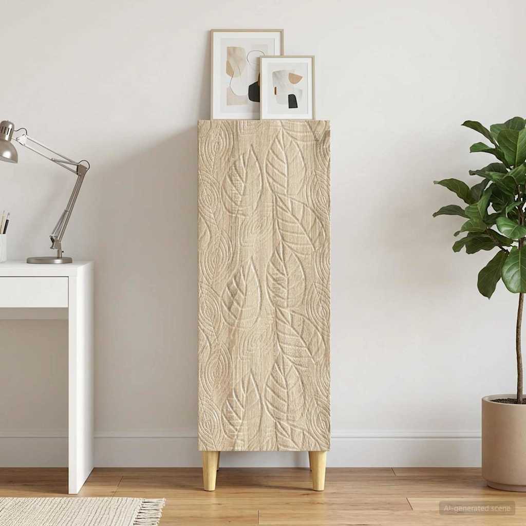 Sideboard Sonoma-Eiche 33 x 34,5 x 90 cm Holzwerkstoff