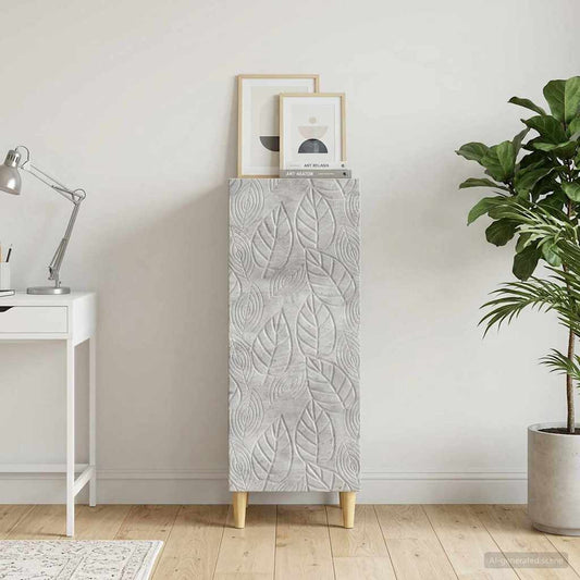 Sideboard Betongrau 33 x 34,5 x 90 cm Holzwerkstoff