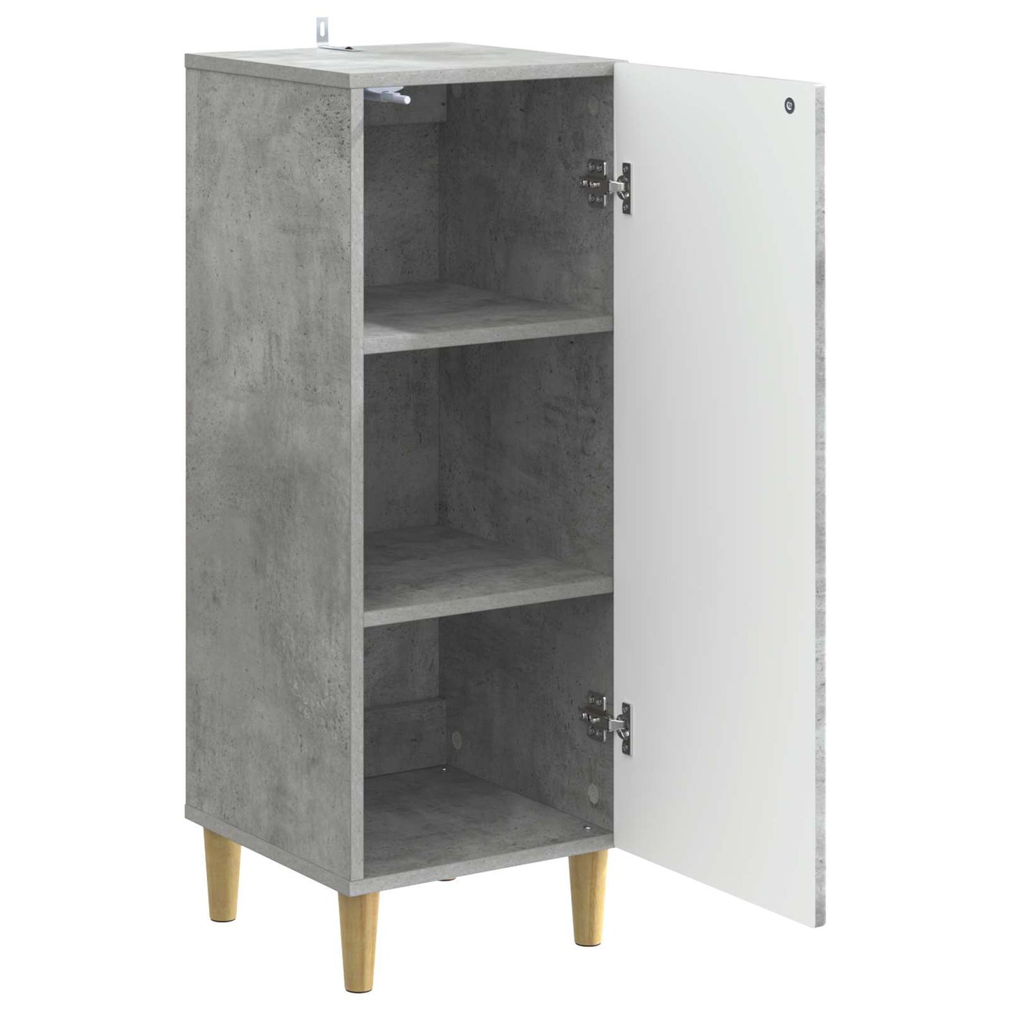 Sideboard Betongrau 33 x 34,5 x 90 cm Holzwerkstoff