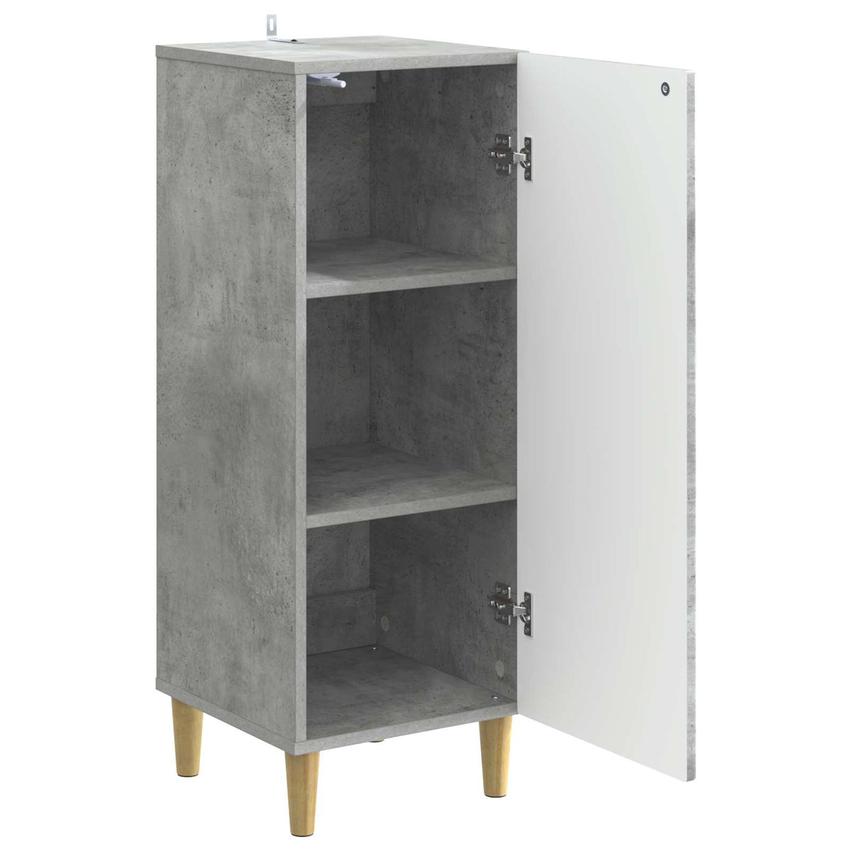 Sideboard Betongrau 33 x 34,5 x 90 cm Holzwerkstoff