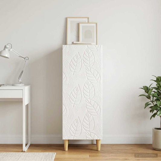 Sideboard Hochglanz Weiß 33 x 34,5 x 90 cm Holzwerkstoff