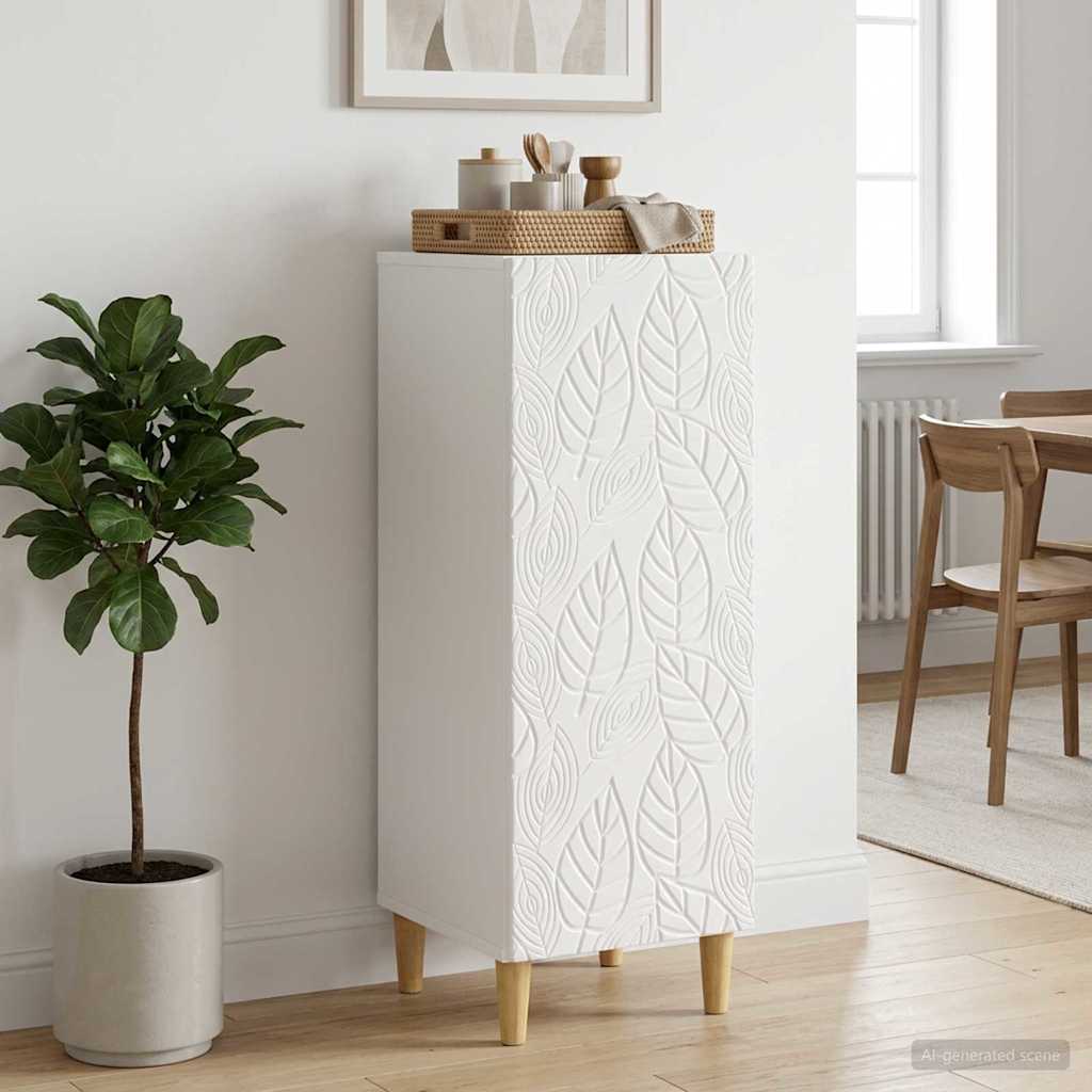 Sideboard Hochglanz Weiß 33 x 34,5 x 90 cm Holzwerkstoff