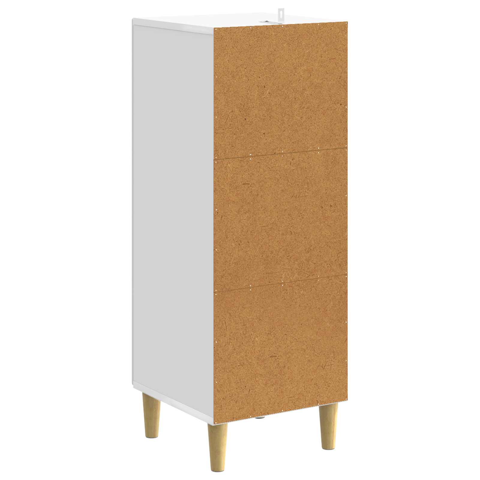 Sideboard Hochglanz Weiß 33 x 34,5 x 90 cm Holzwerkstoff