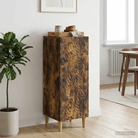Sideboard Geräucherte Eiche 33 x 34,5 x 90 cm Holzwerkstoff
