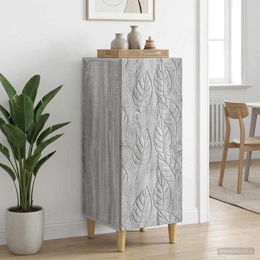 Sideboard Grau Sonoma 33 x 34,5 x 90 cm Holzwerkstoff
