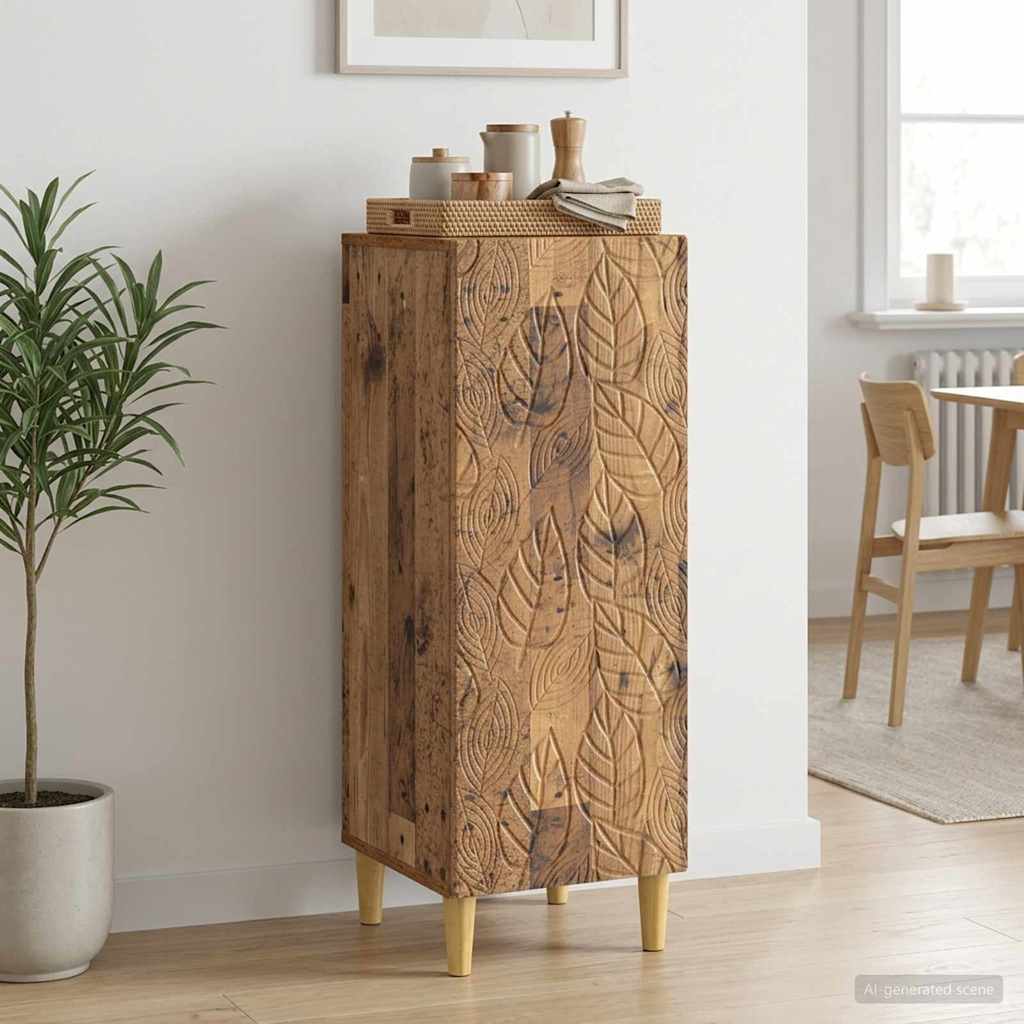 Sideboard Altholz 33 x 34,5 x 90 cm Holzwerkstoff