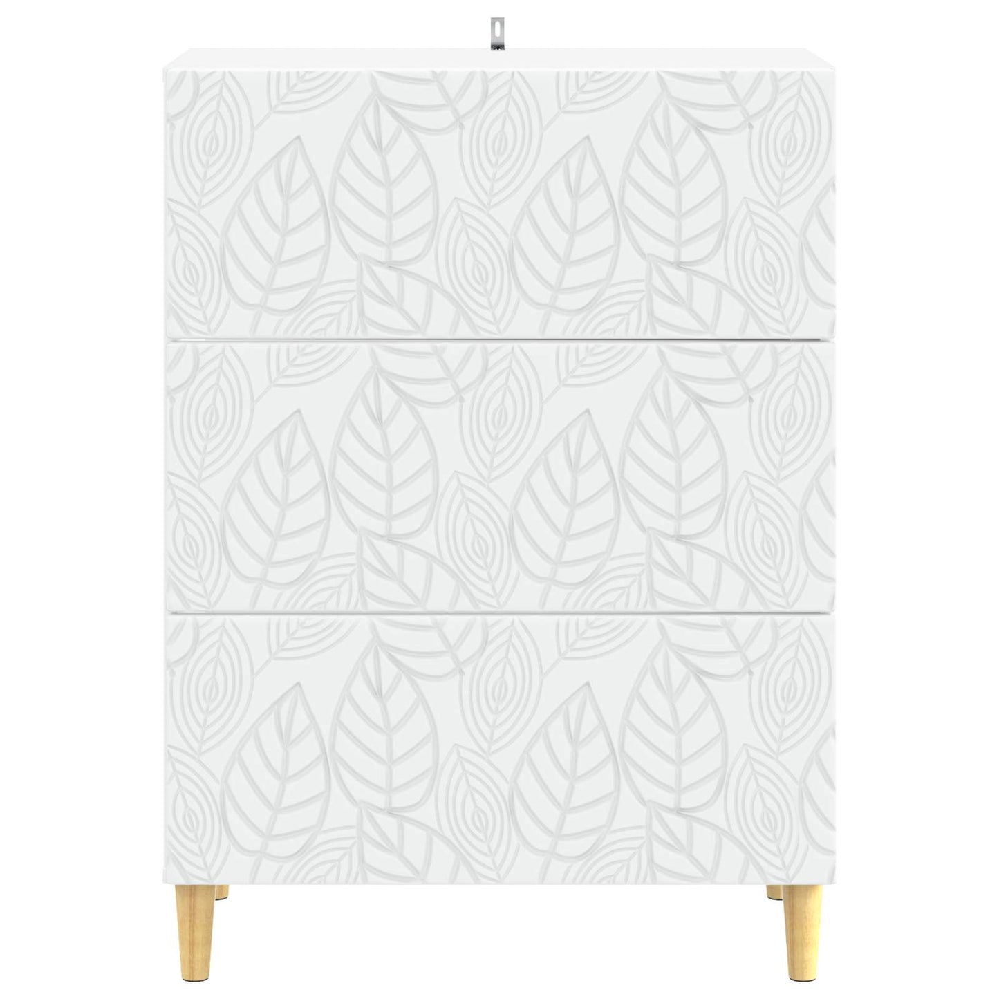 Schubladenschrank Weiß 66 x 34,5 x 90 cm Holzwerkstoff