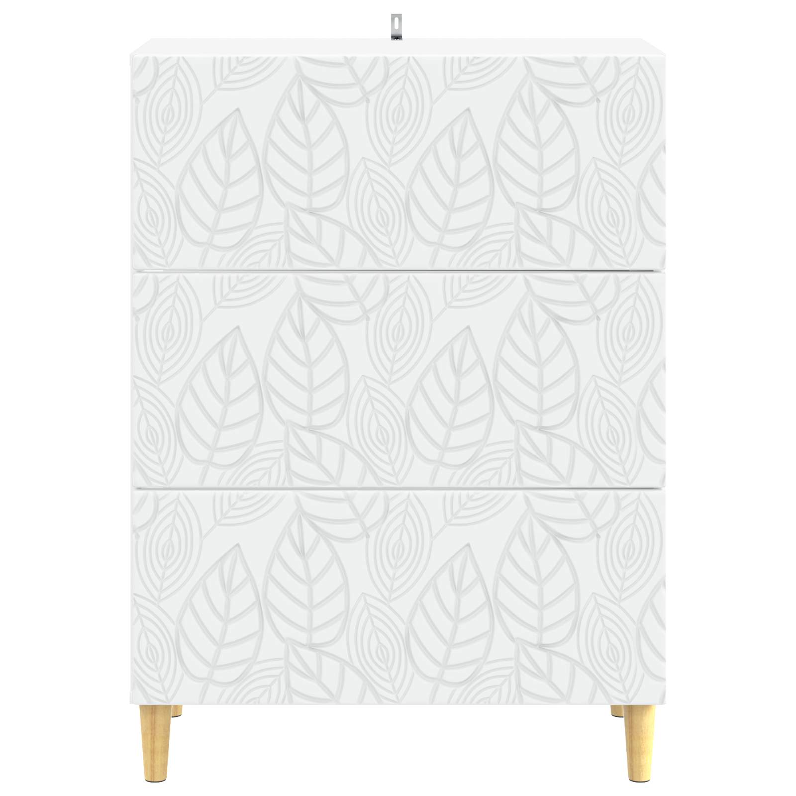 Schubladenschrank Weiß 66 x 34,5 x 90 cm Holzwerkstoff