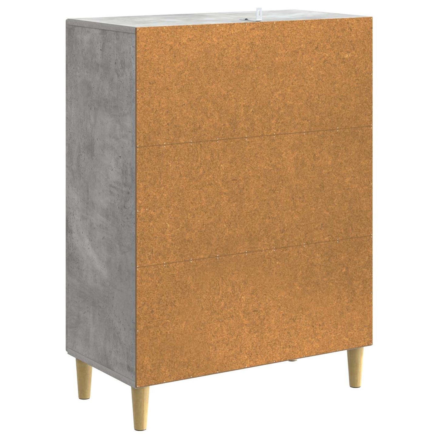 Schubladenschrank Betongrau 66 x 34,5 x 90 cm Holzwerkstoff