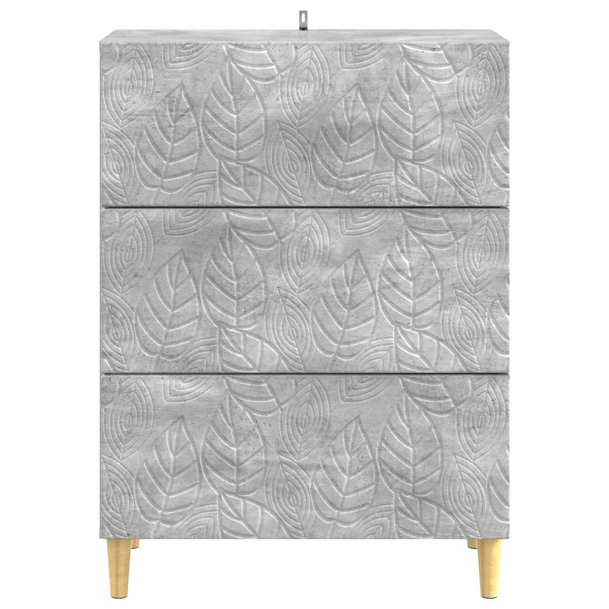 Schubladenschrank Betongrau 66 x 34,5 x 90 cm Holzwerkstoff