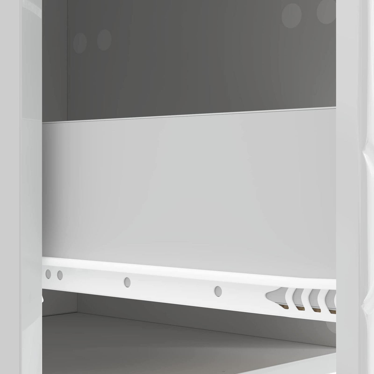 Schubladenschrank Hochglanz Weiß 66 x 34,5 x 90 cm