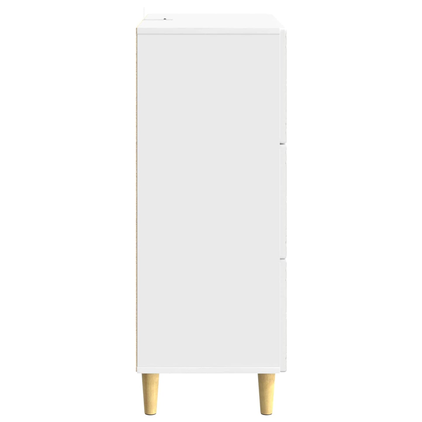 Schubladenschrank Hochglanz Weiß 66 x 34,5 x 90 cm