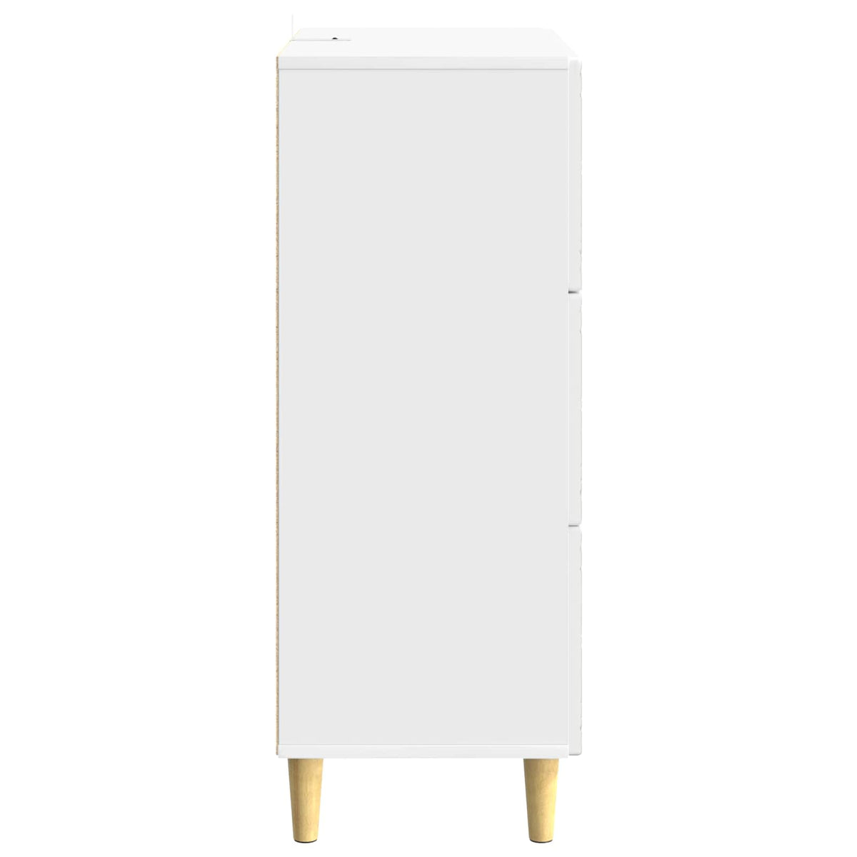Schubladenschrank Hochglanz Weiß 66 x 34,5 x 90 cm
