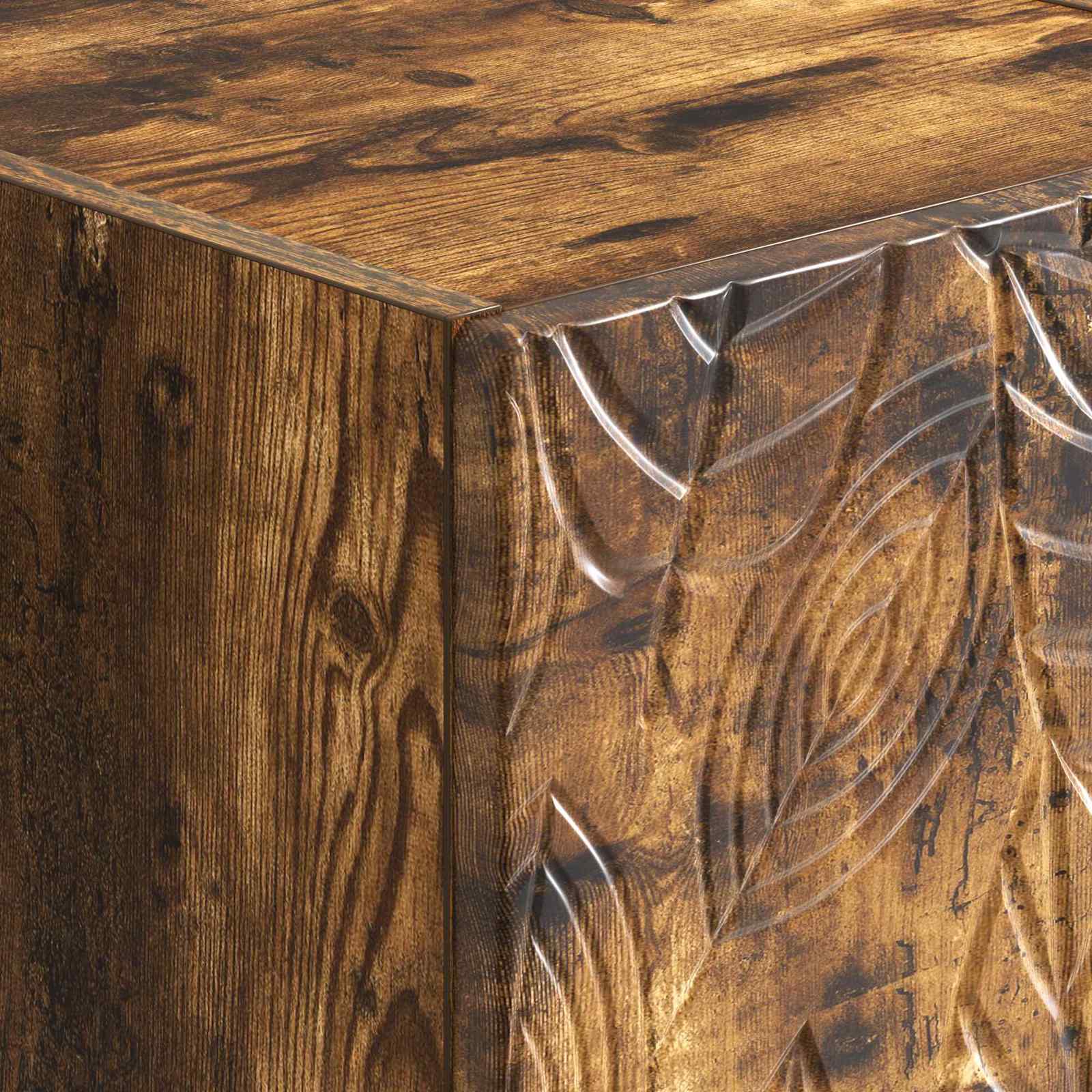 Schubladenschrank Geräucherte Eiche 66 x 34,5 x 90 cm