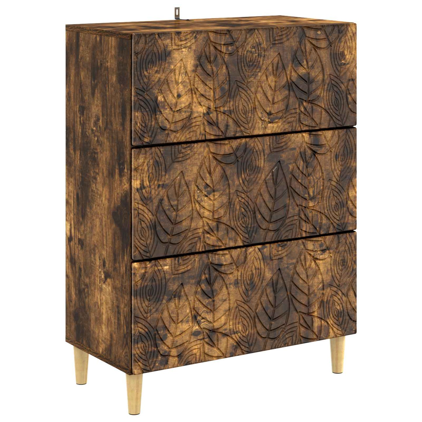 Schubladenschrank Geräucherte Eiche 66 x 34,5 x 90 cm