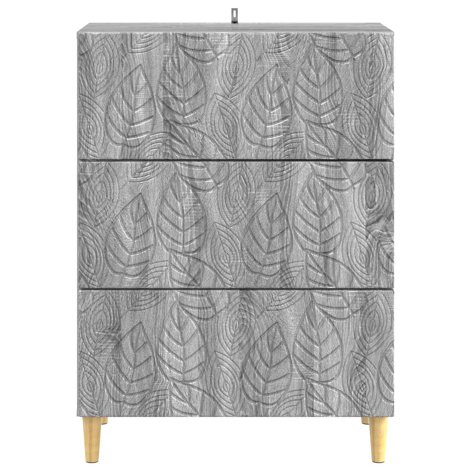 Schubladenschrank Grau Sonoma 66 x 34,5 x 90 cm Holzwerkstoff