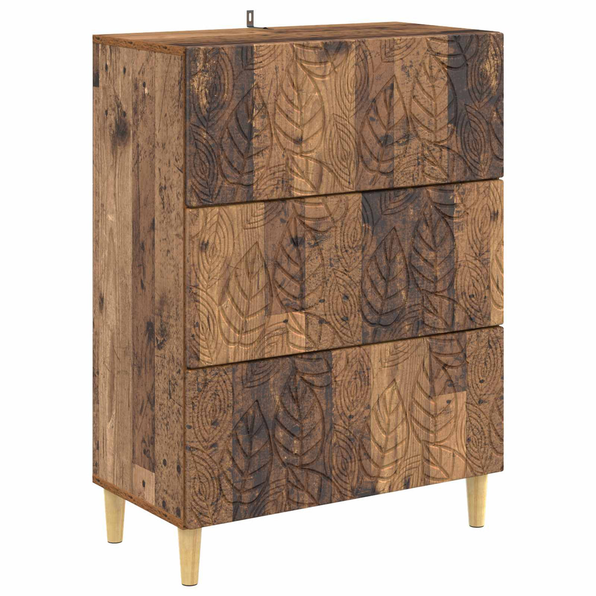 Schubladenschrank Altholz 66 x 34,5 x 90 cm Holzwerkstoff