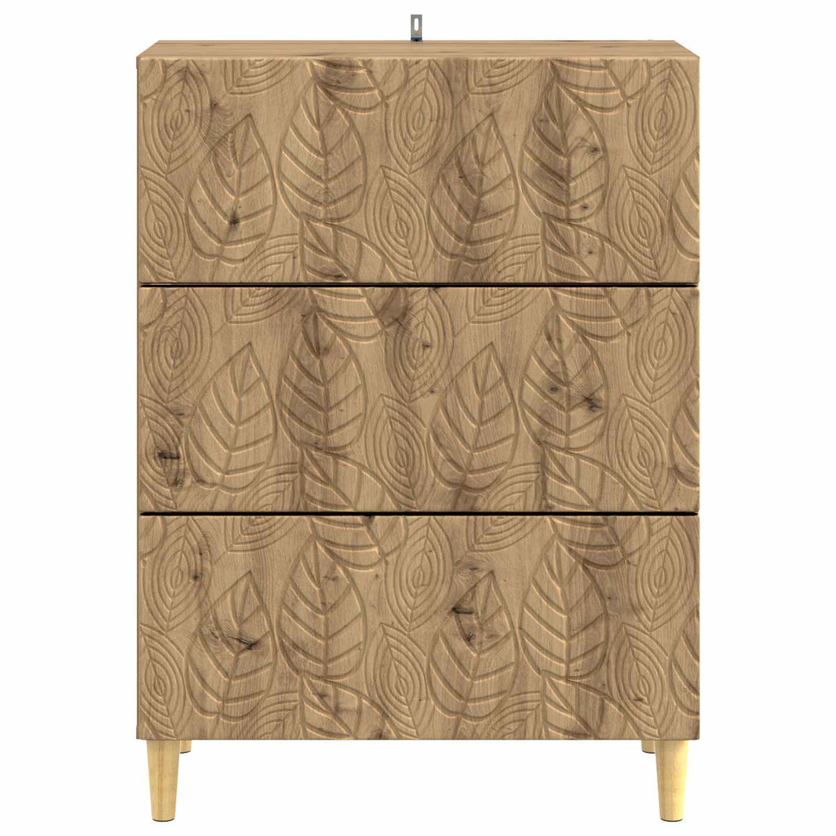 Schubladenschrank 66 x 34,5 x 90 cm Holzwerkstoff Artisan-Eiche