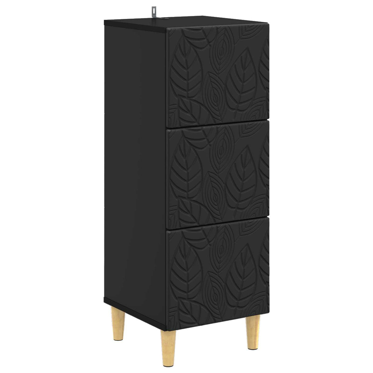Schubladenschrank Schwarz 33 x 34,5 x 90 cm Holzwerkstoff