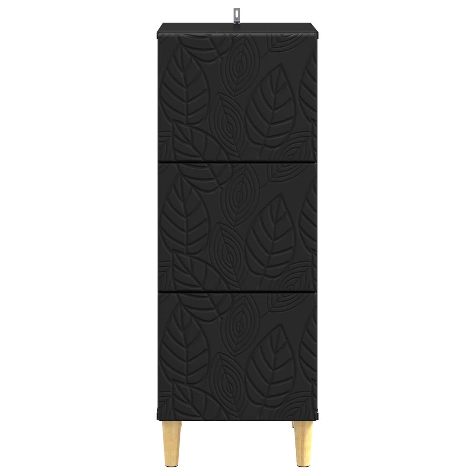 Schubladenschrank Schwarz 33 x 34,5 x 90 cm Holzwerkstoff