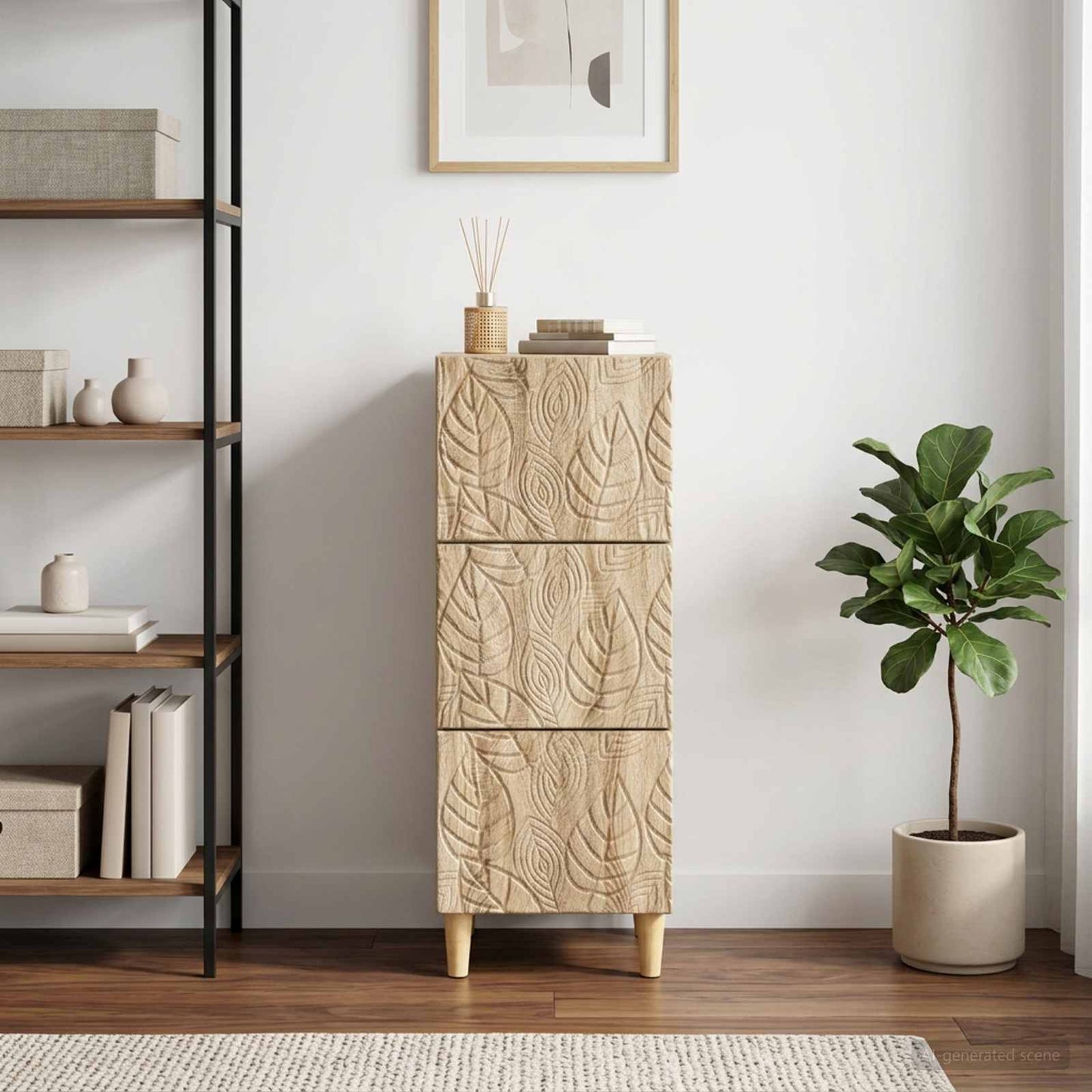 Schubladenschrank Sonoma-Eiche 33 x 34,5 x 90 cm Holzwerkstoff