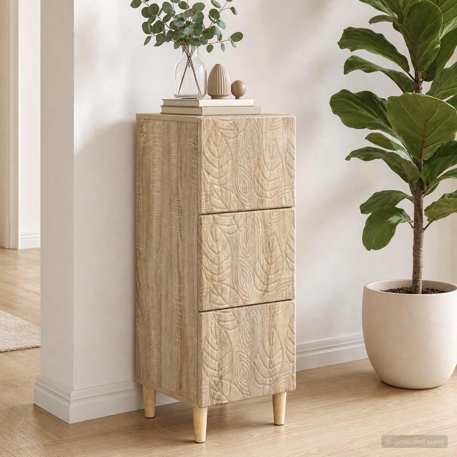 Schubladenschrank Sonoma-Eiche 33 x 34,5 x 90 cm Holzwerkstoff