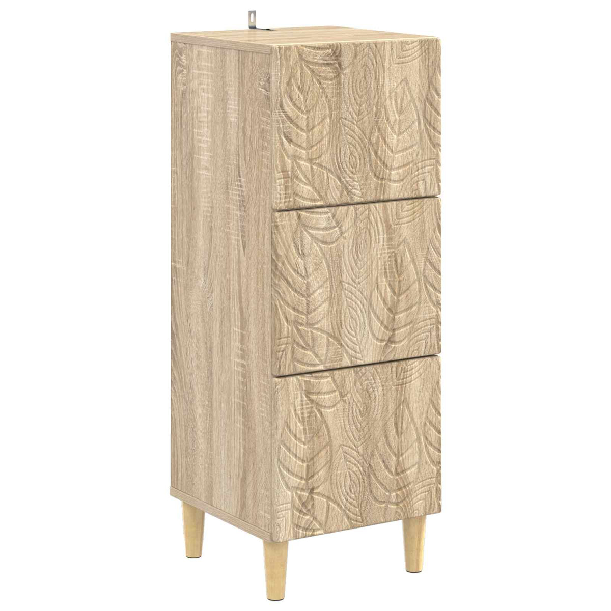 Schubladenschrank Sonoma-Eiche 33 x 34,5 x 90 cm Holzwerkstoff