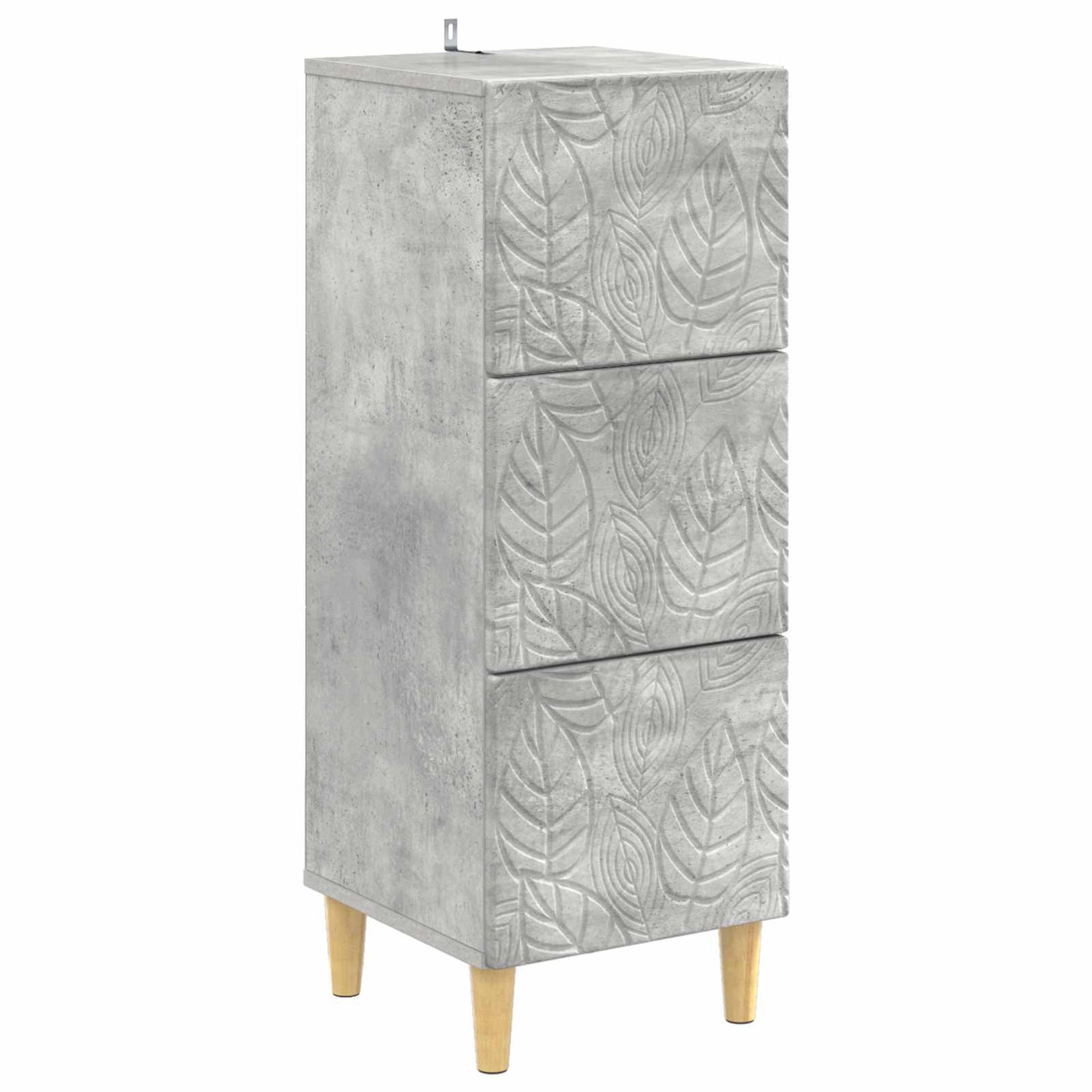Schubladenschrank Betongrau 33 x 34,5 x 90 cm Holzwerkstoff
