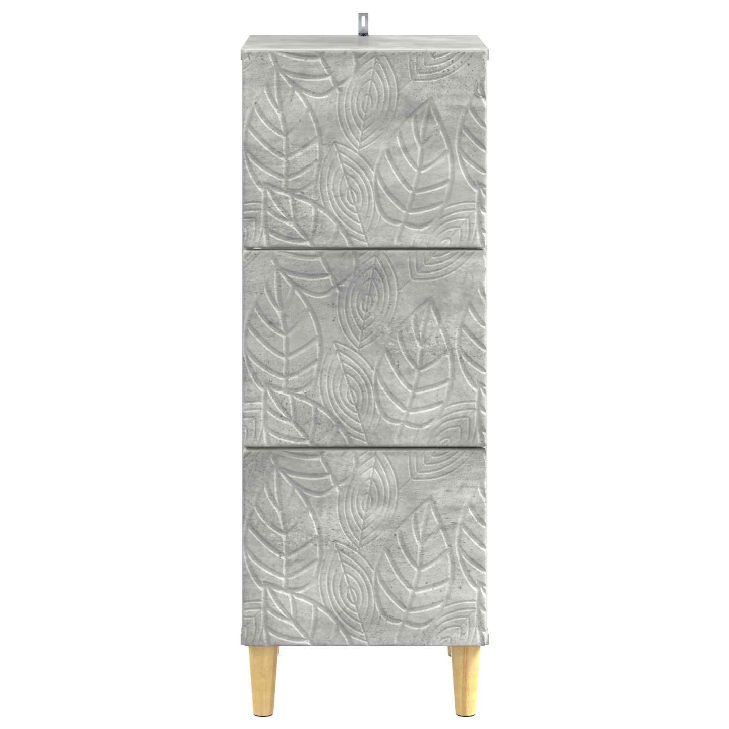 Schubladenschrank Betongrau 33 x 34,5 x 90 cm Holzwerkstoff