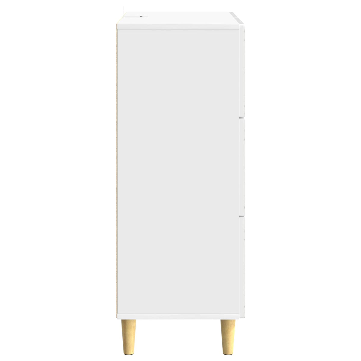 Schubladenschrank Hochglanz Weiß 33 x 34,5 x 90 cm