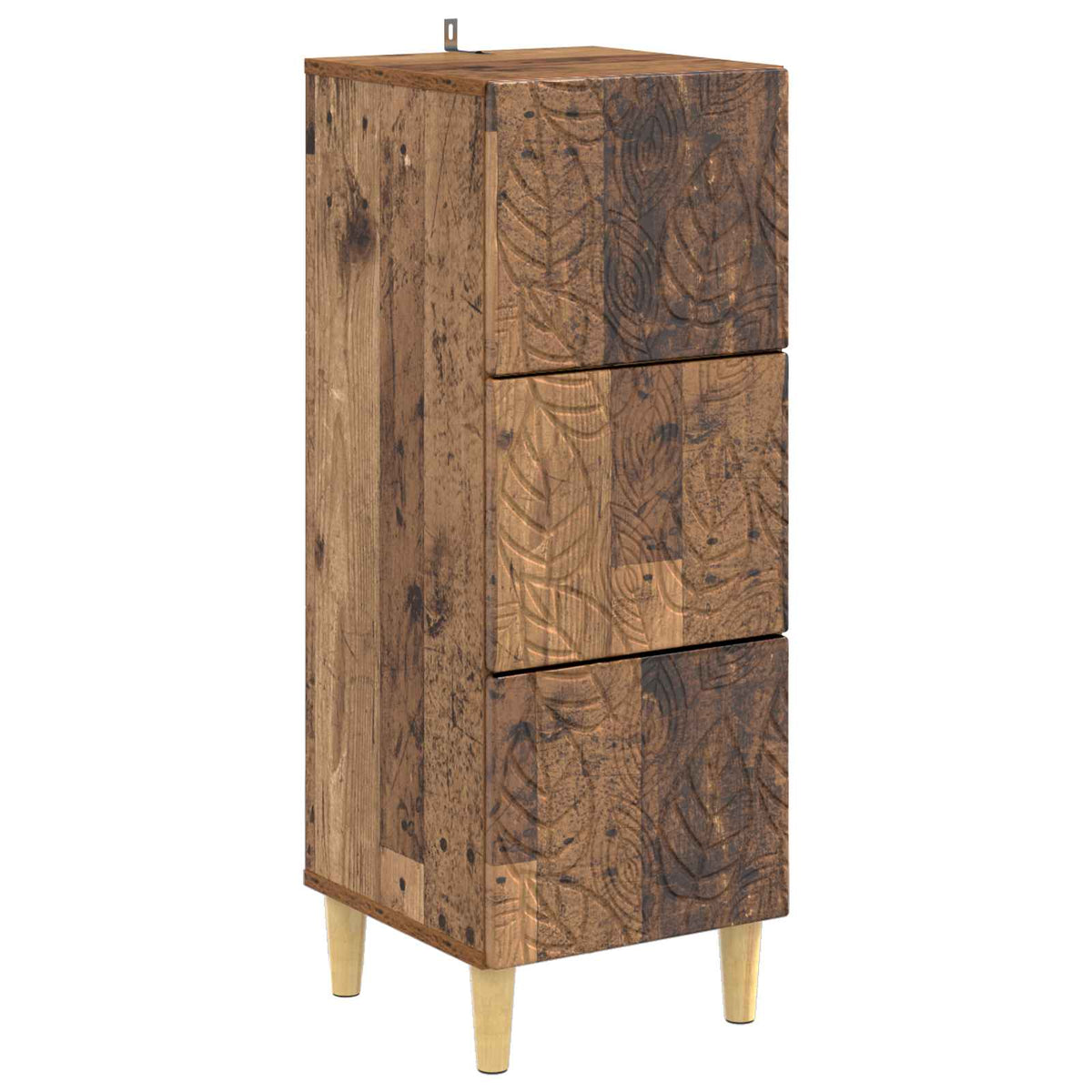 Schubladenschrank Altholz 33 x 34,5 x 90 cm Holzwerkstoff