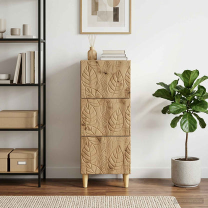 Schubladenschrank 33 x 34,5 x 90 cm Holzwerkstoff Artisan-Eiche